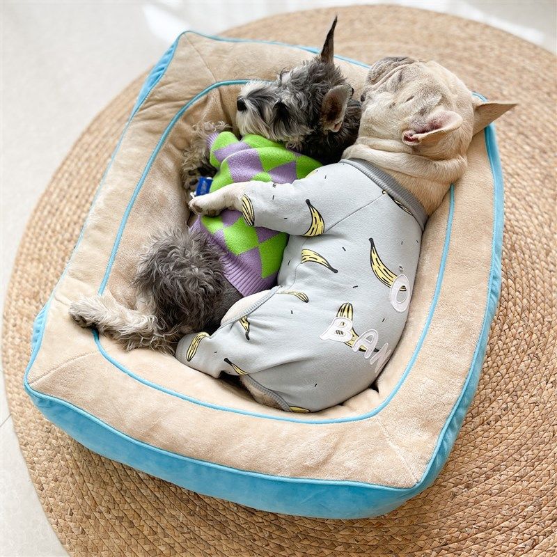 方形狗窝猫窝法斗垫子四季厚实保暖宠物睡床狗垫猫垫中小型狗床厚,宠物/宠物食品及用品,猫狗垫子,淘宝优惠券,粉丝福利购,淘宝优惠卷