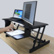 站立式 电脑桌折叠增高升降工作台坐站交替桌上桌 办公桌笔记本台式
