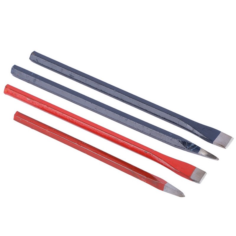 石工凿錾子锋利凿头多功能石工凿尖头平头梓星六角钢石工凿钢钎