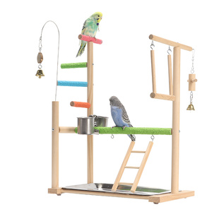 鹦鹉游乐场磨砂磨爪玩具玄凤牡丹鸟架虎皮秋千解闷互动站架游乐场