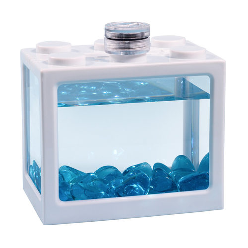 斗鱼专用缸亚克力小型积木家用客厅创意造景生态迷你高透桌面摆件