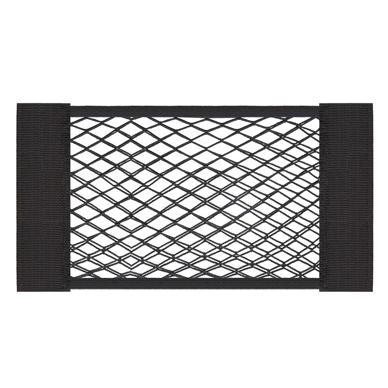 汽车魔术贴网兜车载后备箱收纳神器储物袋置物车用灭火器固定架