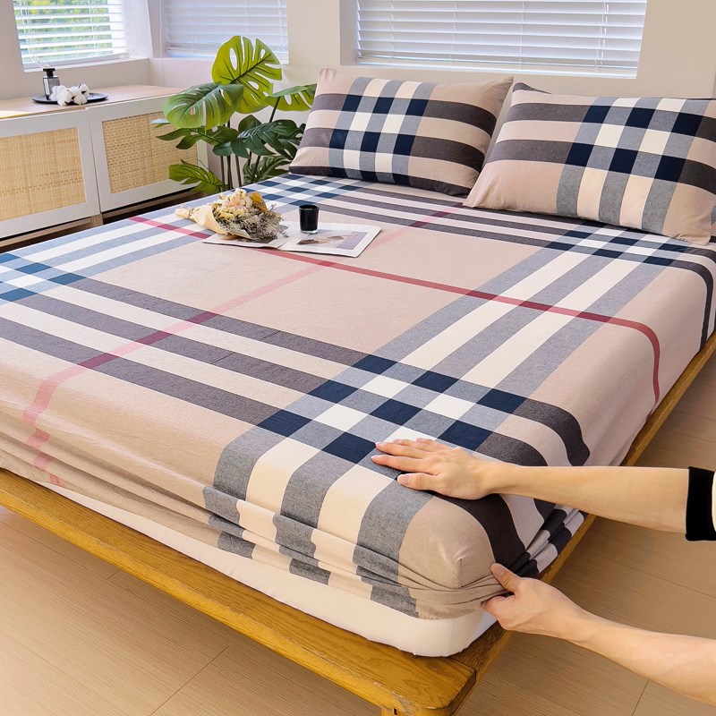 新款日式全棉床笠单件床罩纯棉全包席梦思床垫保护罩防尘床单床套