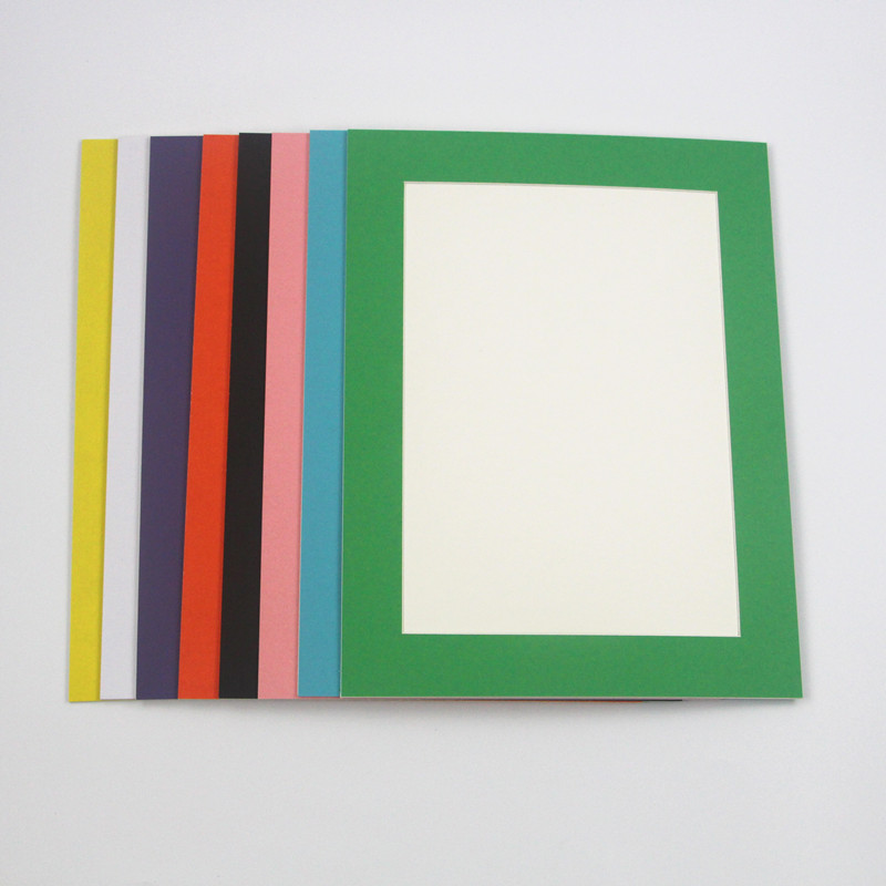 10个简易卡纸框儿童幼儿园彩色卡纸相框裱简约8开4K挂墙a4画框8K