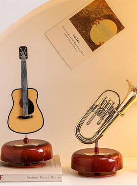复古留声机八音盒怀旧摆件家居玄关客厅电视柜酒柜房间改造小物件