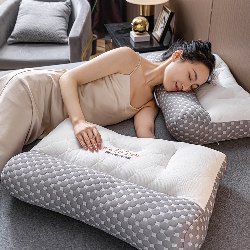 天然乳胶酒店侧睡整头枕头护颈椎助睡眠修复专用枕芯家用套装一对图片