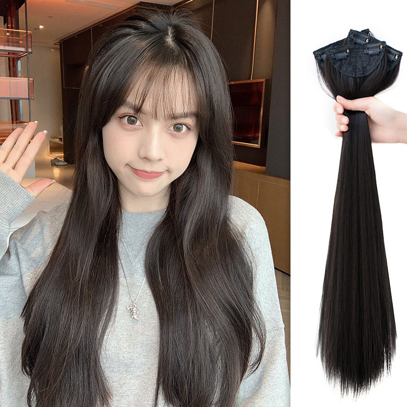 韩可可假发片直发片隐形无痕自然贴片增发量蓬松长直发女三片式,美发护发/假发,直发片,淘宝优惠券,粉丝福利购,淘宝优惠卷