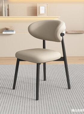 北欧现代简约实木餐椅家用餐厅适酒店椅椅子舒轻奢角软包靠XTN背