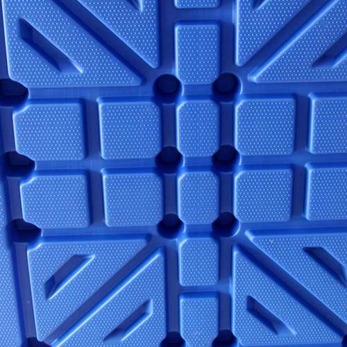 厂家双面吹塑叉车托盘防滑仓托库垫BZR板塑料四面进叉流物盘