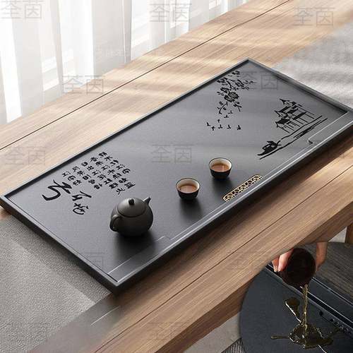 乌OBA金石客厅办公盘室茶盘天然石茶头海功夫茶台茶茶盘茶台
