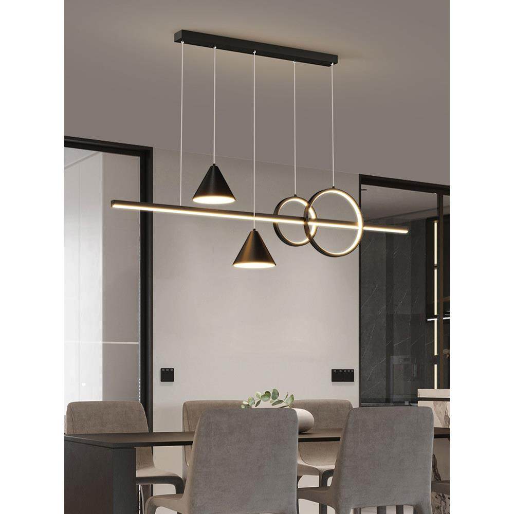 餐厅灯202新款现代简415约网红爆款室台极简一字餐桌上茶方吧吊灯,家装灯饰光源,智能吊灯,淘宝优惠券,粉丝福利购,淘宝优惠卷