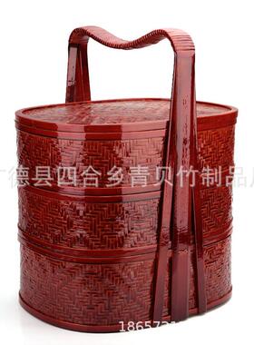 层竹篮子神祭祖用送餐篮精拜品仿古篮三拍cxy-666电影电视道具