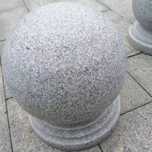 石球路178麻花岗岩芝灰挡车圆场球大理石阻障车石球广公园拦路石
