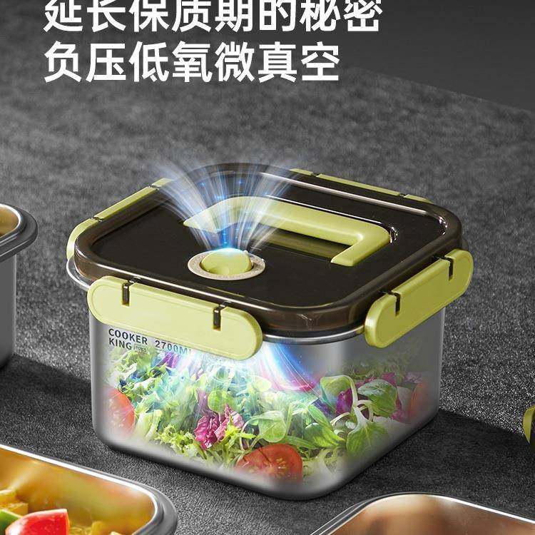 不锈钢保鲜盒手饭提盒ZQR盒食品级露营水果小学生便盒当餐带盖