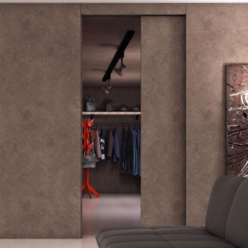 内推推巴左开/右士门滑轨卧室门帽间平移拉趟门配件移门衣轨道导