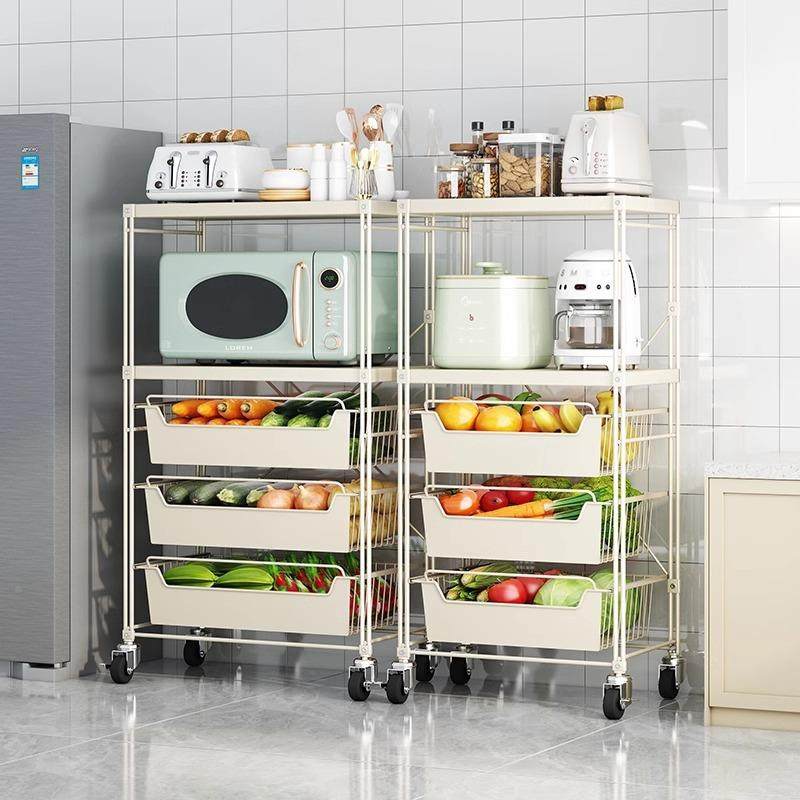 厨房蔬菜置物果架菜架子多层果GSL-0505地抽拉收纳筐水蔬收纳储物,收纳整理,书桌收纳置物架,淘宝优惠券,粉丝福利购,淘宝优惠卷