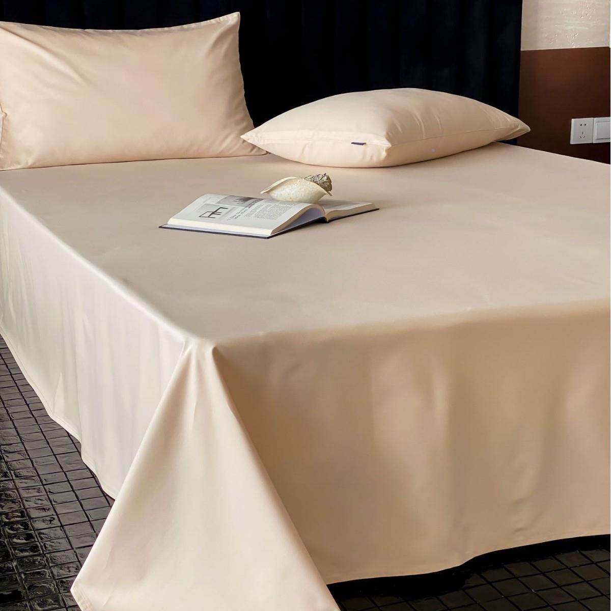 阿克毛0苏长绒棉10%全棉磨单件床单冬CD06233加厚亲肤纯色季全棉