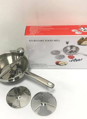 果酱磨不手锈钢手动蔬菜搅管拌器果酱磨63171泥器土柄豆泥磨动搅