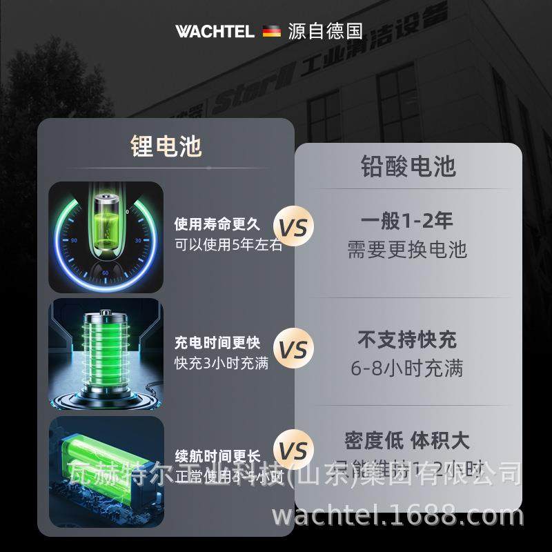 口W552AC机HTEL手推出式工业用洗地商小型SX530车间电动擦地机尘