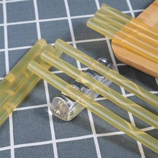 mm黄色热熔11纸毫米盒箱高胶粘性DN yello透7明热熔胶棒