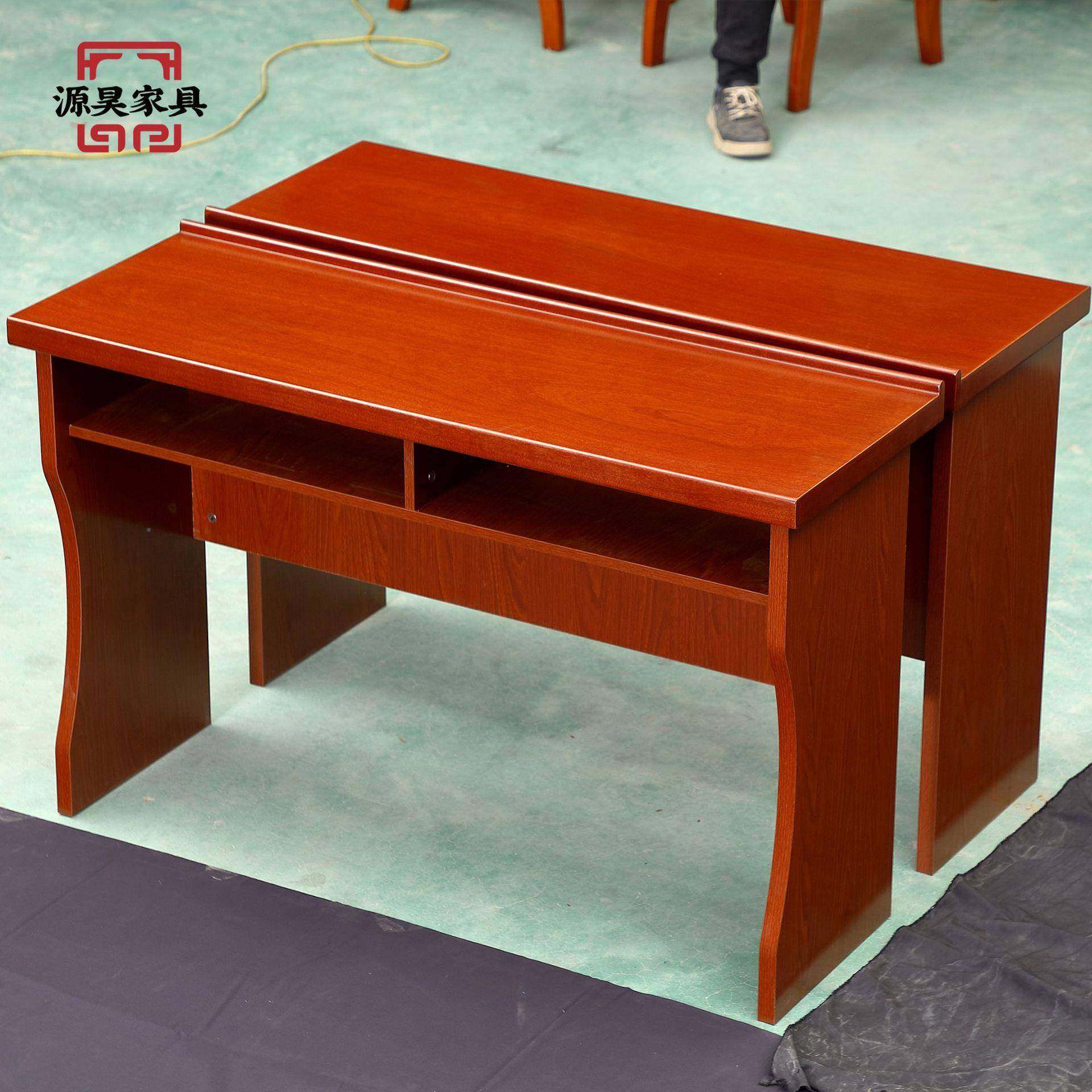 双贴人会议桌椅组合油漆会议组室桌实木皮长条桌条培HD001训条形