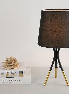 简台灯卧室床头约现77658创意铁艺温代浪漫主义酒馨店工程客房台