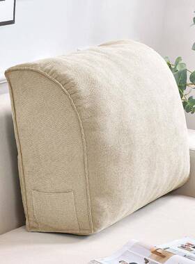 沙发靠背垫客拆枕厅硬厚曲线大沙发腰靠号EGI床头大靠榻榻米软包