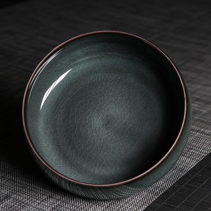 青瓷茶洗大号特大家用哥窑冰裂功夫茶具茶道零配杯洗笔洗水洗水盂