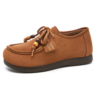 软底防滑保暖女鞋 锦世源新款 加绒棉鞋 加厚舒适厚底休闲冬季 勃肯鞋