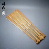 精纯手玉竹大水滴葫芦芭蕉茄半圆头苏工文玩折扇贴梁刮棱宓水磨老