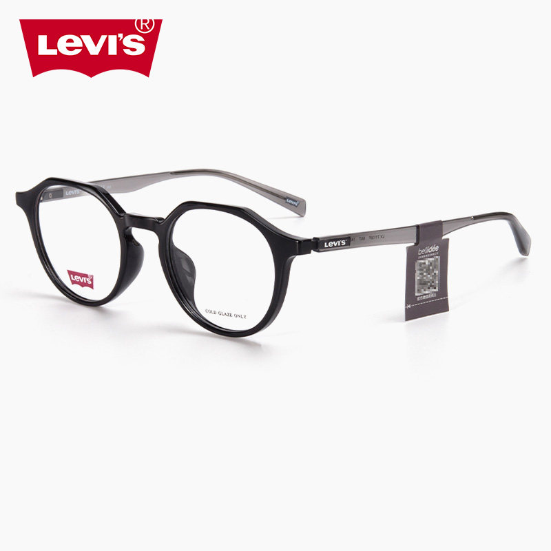 LEVI'S李维斯复古圆眼镜框女7113板材近视镜架男配近视镜片旗舰店