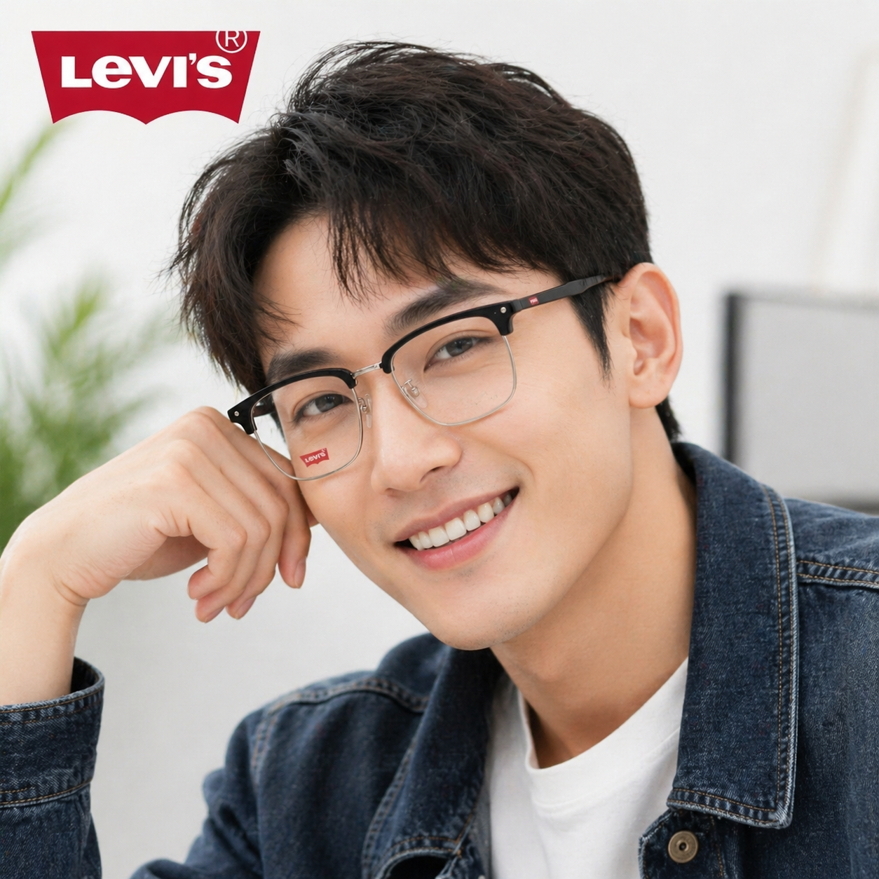 LEVIS李维斯近视眼镜框男女LV7165F商务休闲眉线框可配度数LV7229