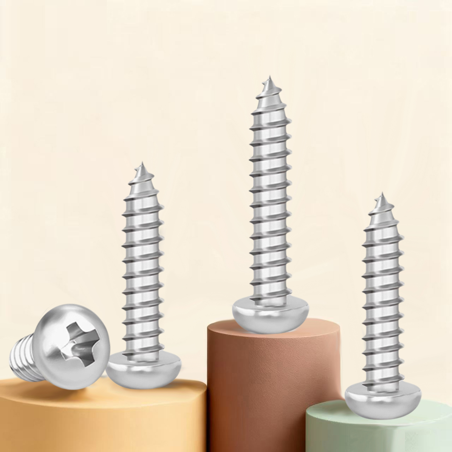 304不锈钢十字圆头自攻螺丝M1.8