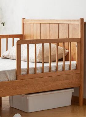 北WEE美樱桃木实床儿童床木婴儿床矮床黑桃女胡儿床小户木型