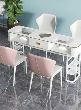 网美约双甲桌椅套装简经济型美甲店桌红65440子日式单人美甲台网红爆款