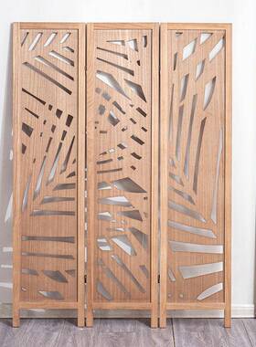 简约风质屏风可IPL移装饰隔断折玄叠动屏风办公木酒店大厅关简易