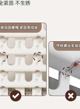 儿童书收架玩具RLV纳架宝宝绘本落地纳置物架架子二合一多层收架