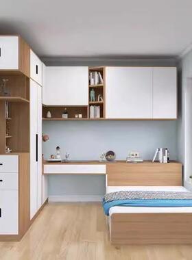 歌雷榻榻床一体房省TIV空卧间儿童床与书柜书桌衣柜一体组合室米