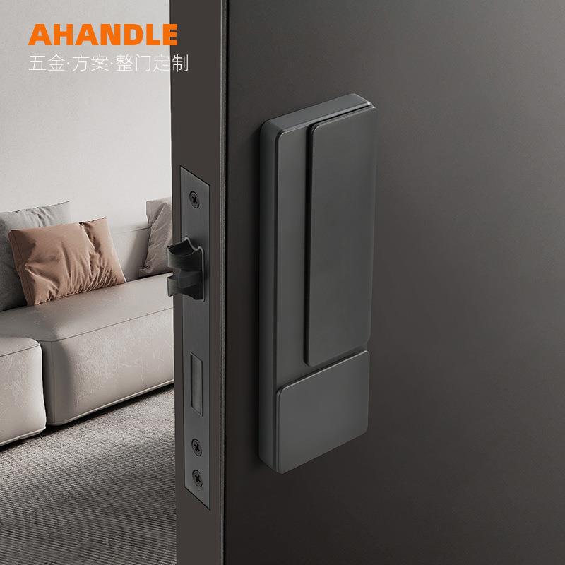 把USN手门锁隐侧拉形无室内卧室卫生间房吸门锁现代静音磁锁