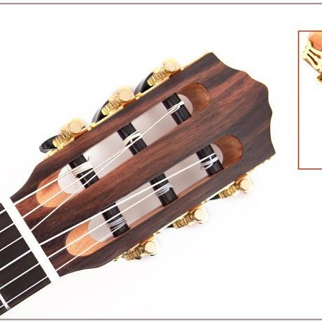 8寸吉他丽花丽guitale2QXMle全黑檀面木包边正桶古典哑光U头K吉他