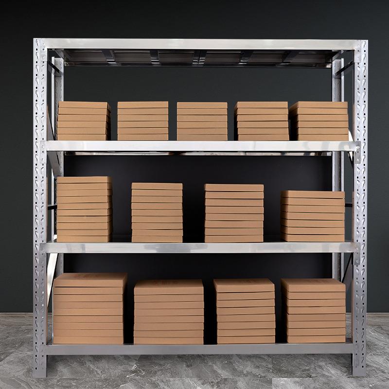 304不锈商用货架仓库冷ZVN库钢地储下车库工业仓加重型多厚层置物