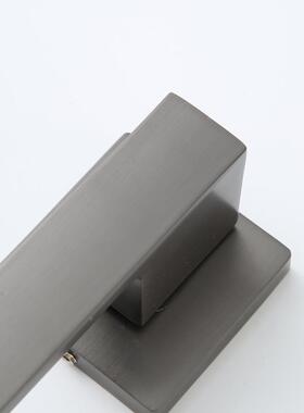 卧室灰色质感分执手门锁房间通用型防撞体简锁极磁吸音CVK执静手