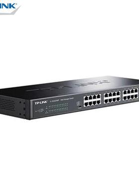 TP-LEBCK24全I千兆48V口标准NPoE供电WEB网管交换机企业网络黑色