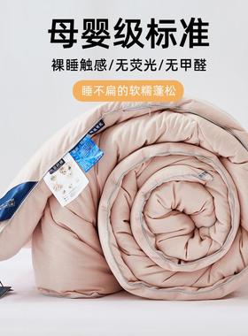 A类舍全棉29244提花大豆被秋被芯双人加春厚保暖冬季被四季单人宿