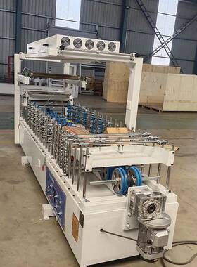 新款木线条包覆线城机木塑长板LHJ木板条包覆机宏泰科技