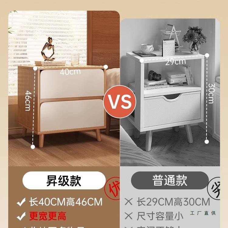 床爆头柜小型储物柜一体家用卧租室0225款简易收纳柜出ETB房用置