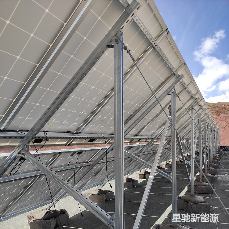 小型屋顶光伏离网发电站1kW带储