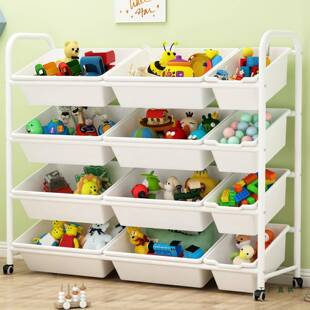 儿玩童量具WAI收架玩具架纳子置物架多层大容整理架收纳柜宝宝储