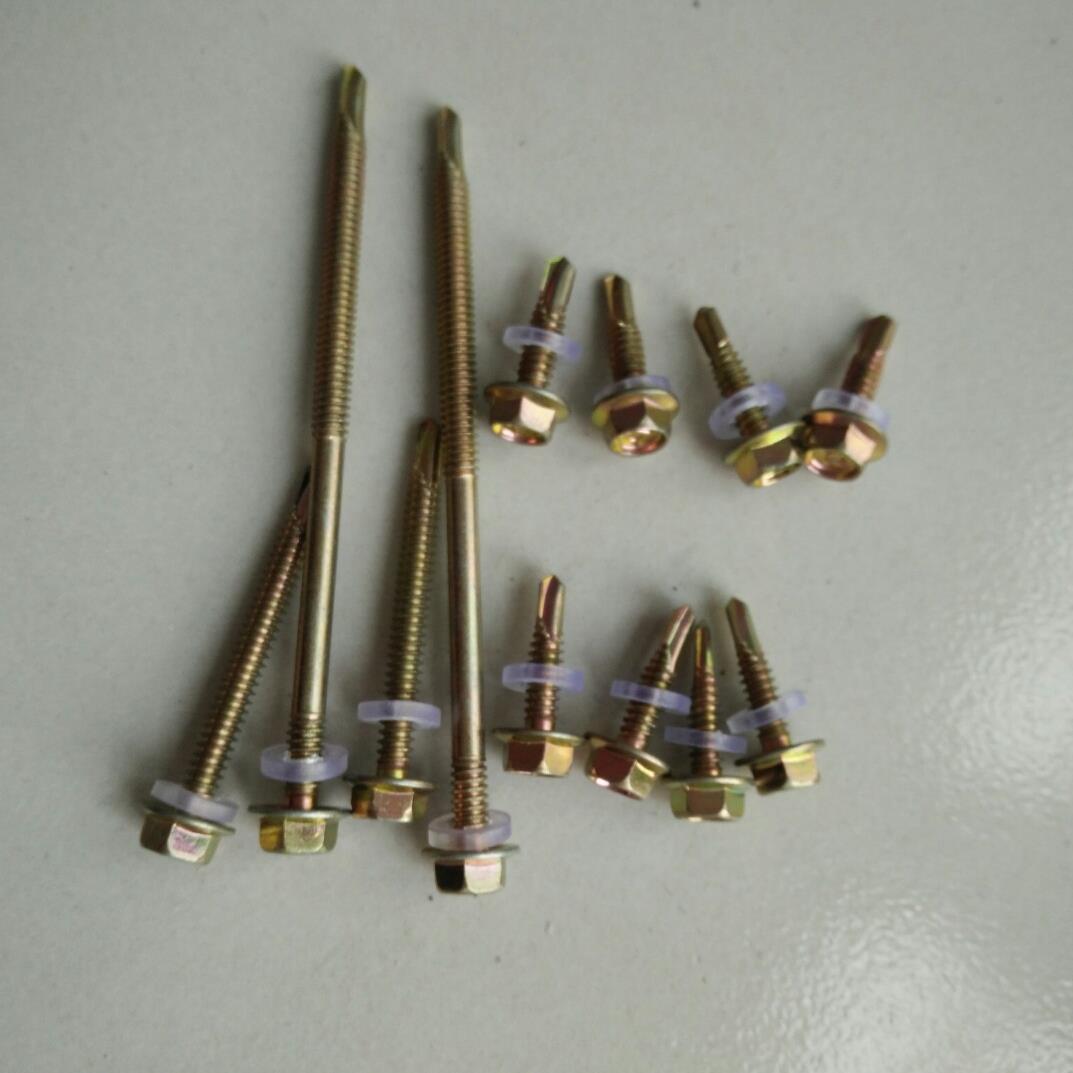 六HVN角尾六头燕尾丝钻钻六角角法兰自攻自6.3