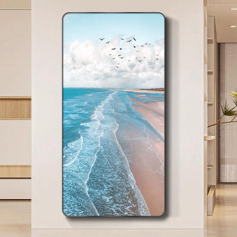 海景入户门玄关装饰画店现代AVH约客厅走廊过简海道宾馆酒景墙挂